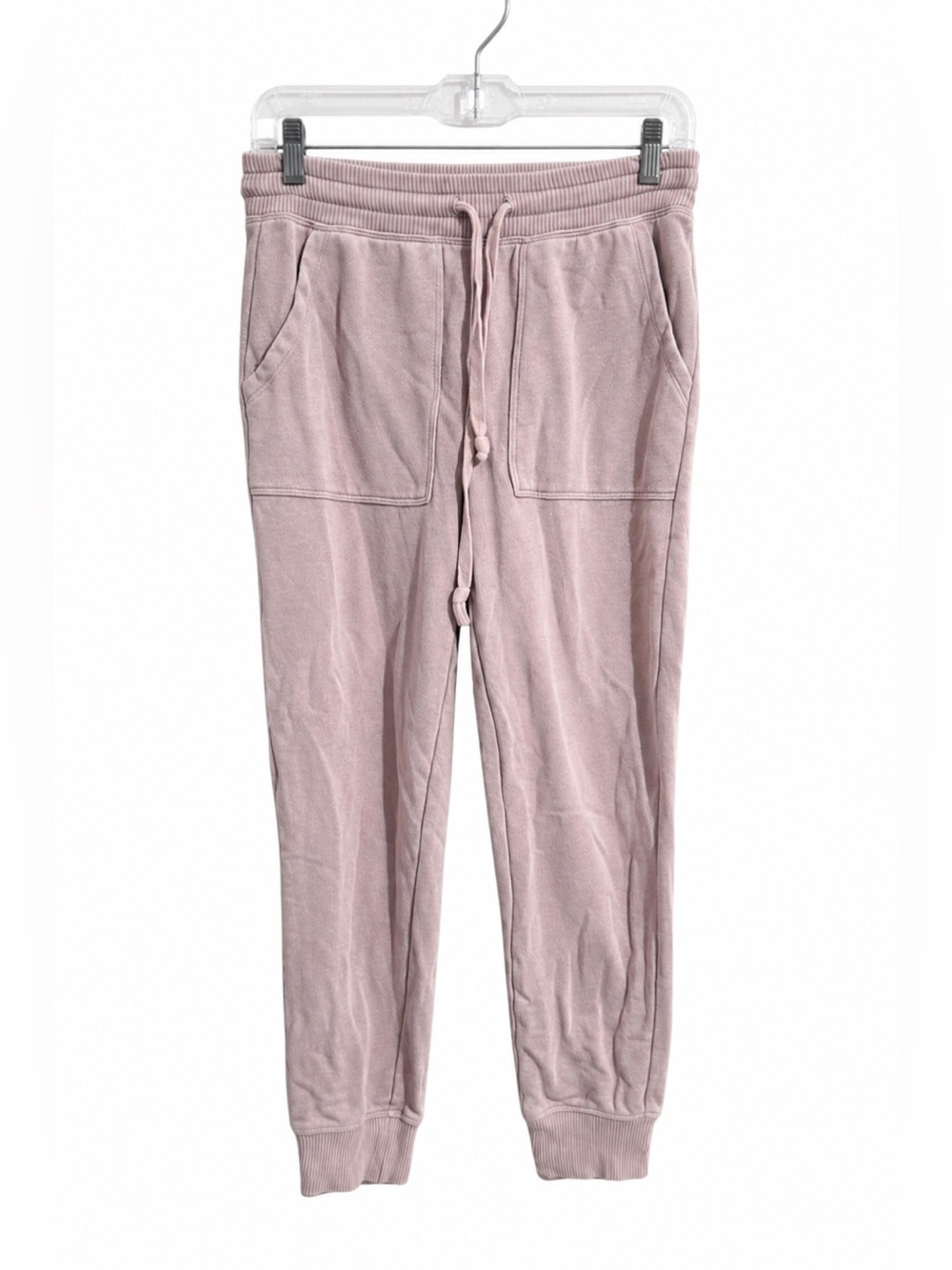 Aerie Jogger Pants Womens Small Mauve Drawstring Lounge Sweatpants Patch Pockets